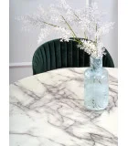 BROADWAY TABLE - WHITE MARBLE, LEG - BLACK order